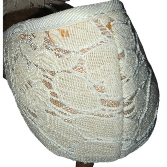 Christian Siriano for Payless Cream Lace High Heels Used Good Size 8 - Picture 6 of 6